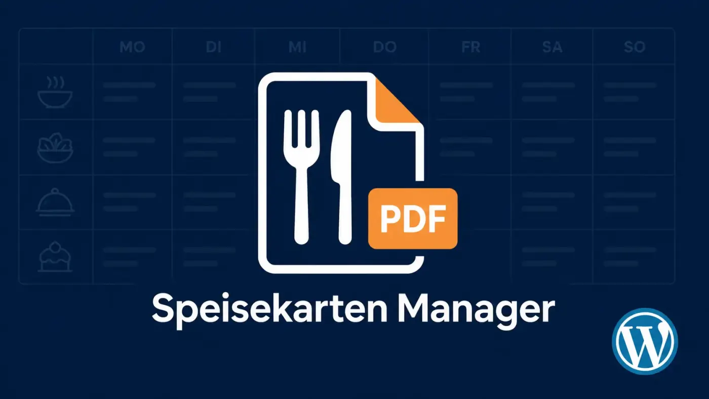 Speisekarten Manager – WordPress-Plugin für Wochenkarten